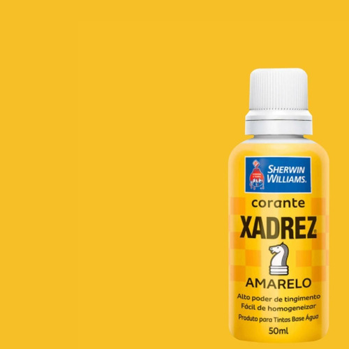 Tinta Corante Tinta Xadrez Tinta Amarelo 50ml Tubo